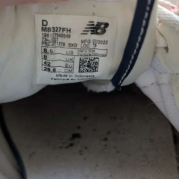 New Balance 327 Men's Night Watch Green and Pink Suede Sneakers (Size 8.5) - Picture 10 of 14